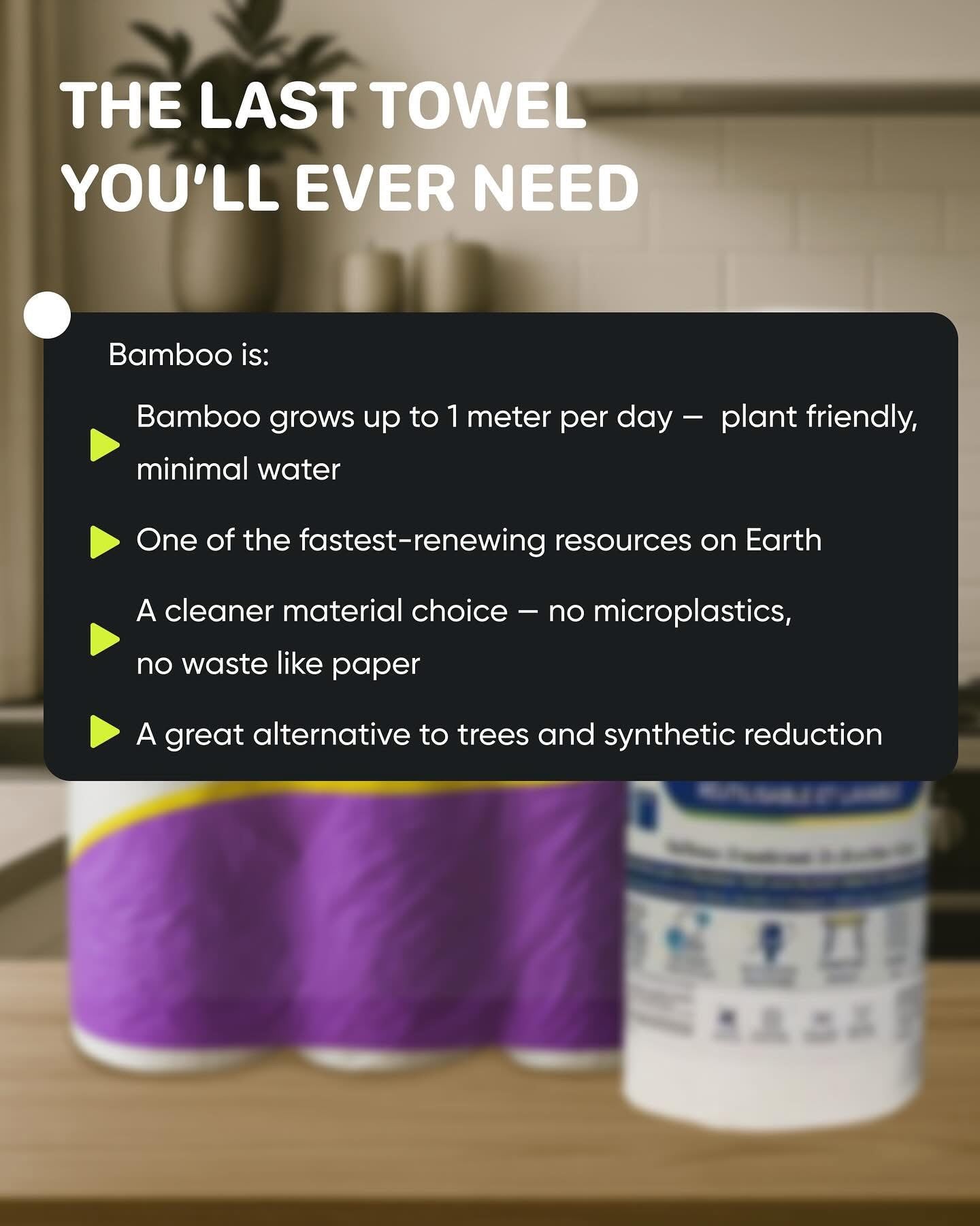 Eco Soul Reusable Washable Bamboo Towels Gift Box